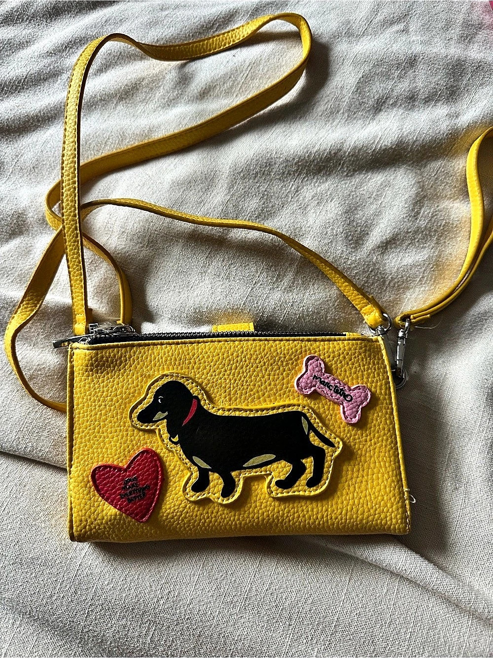 Marc Tano Crossbody Wallet in Yellow Like New